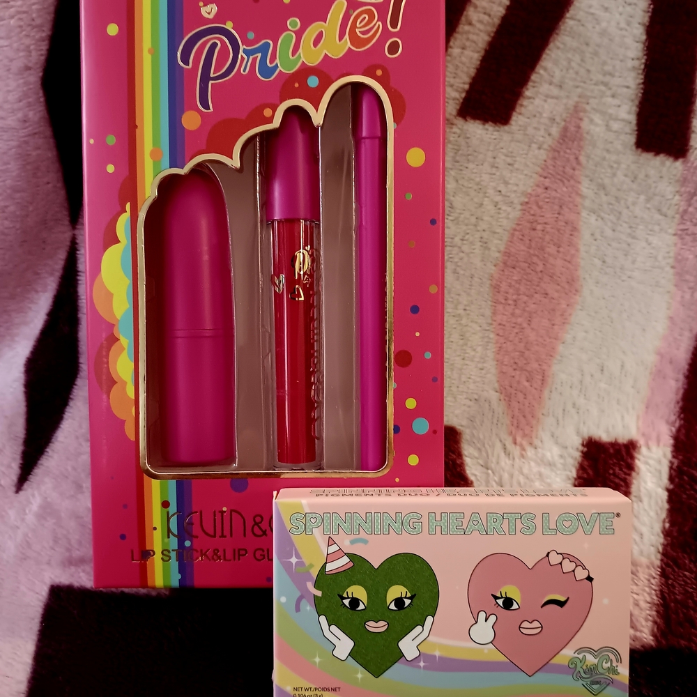 Kevin&Coco Pride Lipstick and Lip Gloss Set & KIM CHI EYESHADOW